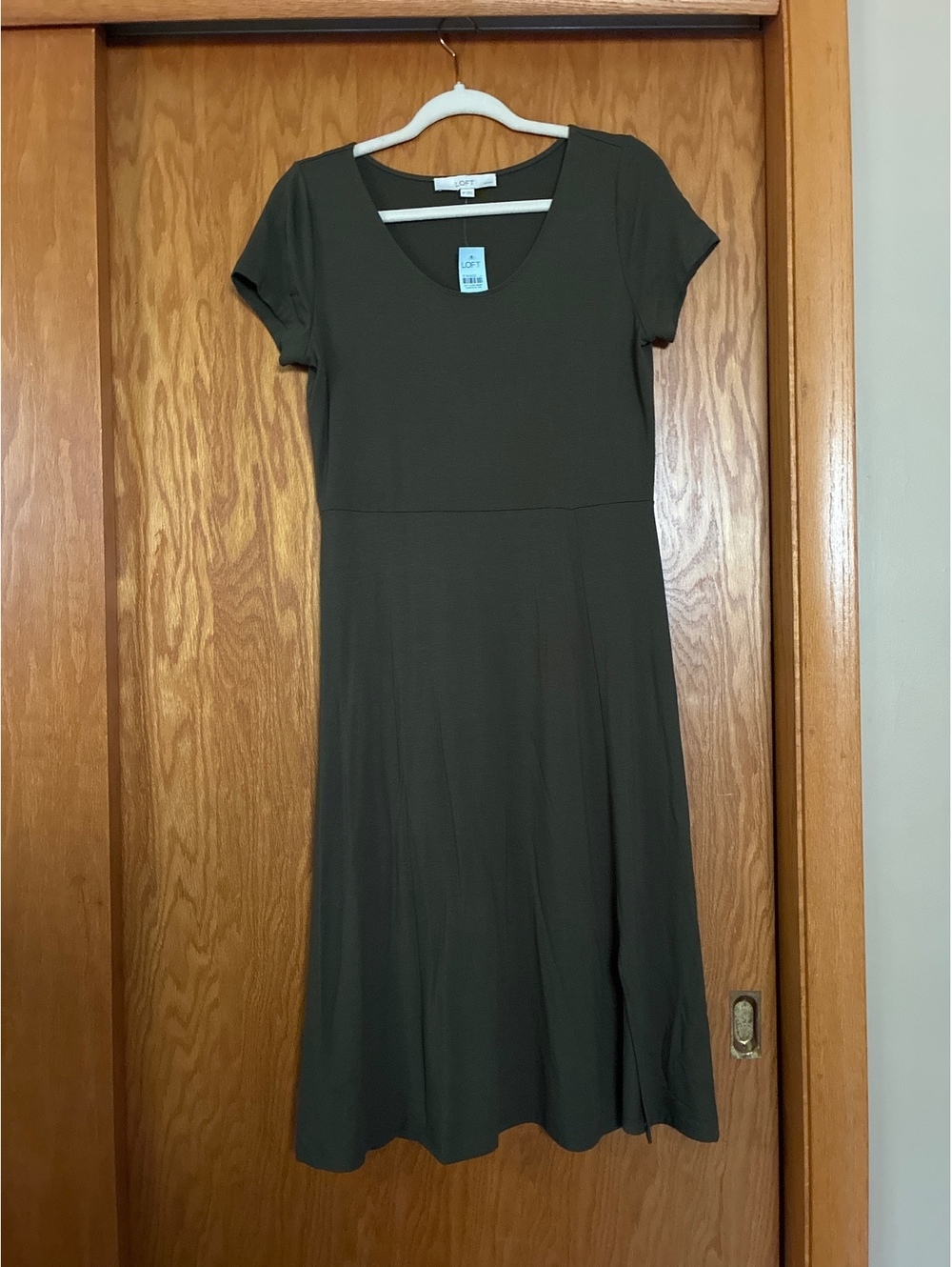 NWT Green LOFT A-line Dress
